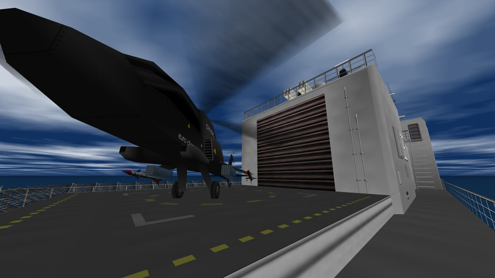 In-engine: Frigate (v0.4.0 intro attract)