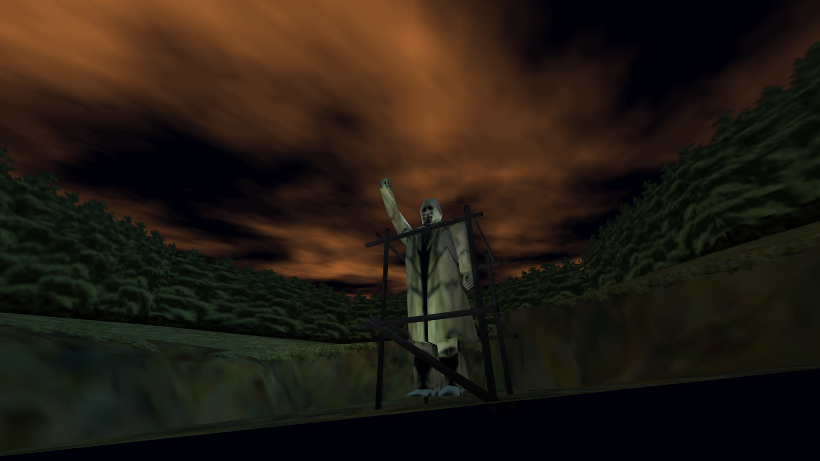 In-engine: Statue (v0.4.0 intro attract)